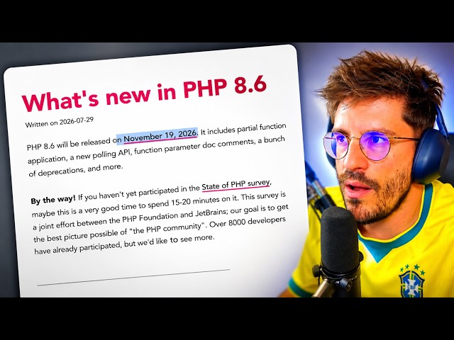 what's (actually) coming for PHP 8.6 (nunomaduro Full VOD 05/08/2026)