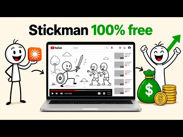 Create Professional Stickman Animation Videos Using AI (100% FREE)