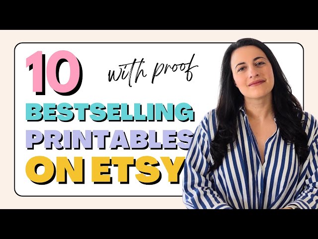 10 Printables Selling Like Crazy on Etsy (Backed by Real Data)