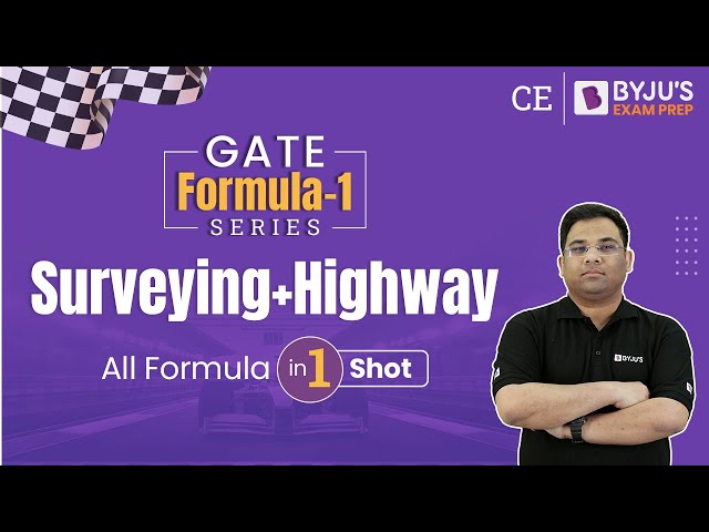 Surveying & Highway Engineering Formulas | GATE Formula Revision | GATE 2023 Preparation Civil Engg.