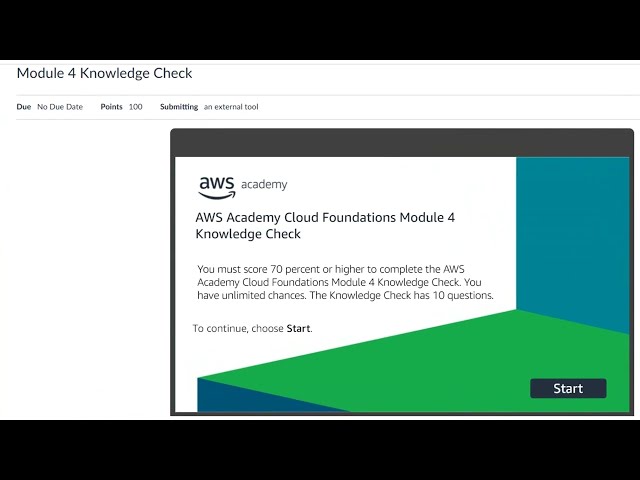 AWS Cloud Foundations - Module 4 - Knowledge Check | AWS Cloud Security | Cloud Quiz