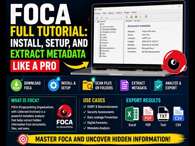 FOCA Full Tutorial: Install, Setup, and Extract Metadata Like a Pro