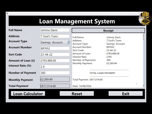 How to Create a Java Loan Management System in NetBeans Java Swing GUI Application - Part 1 of 2
