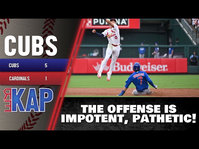 REKAP ®: ⚾️ Chicago Cubs 5-1 loss to St. Louis Cardinals. ‘The offense is impotent!  Pathetic!’