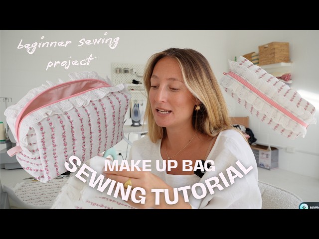 Make-Up Bag Sewing Tutorial - FREE & BEGINNER FRIENDLY I EASY SEWING PROJECT