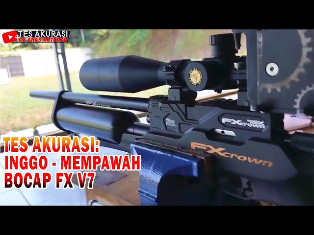 ACCURACY TEST OF BOS INGGO’S FX V7 PCP AIR RIFLE, MEMPAWAH