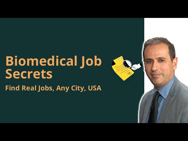 How I Found Hidden Biomedical Engineering Jobs Nobody Talks About (No Online Applications Needed)