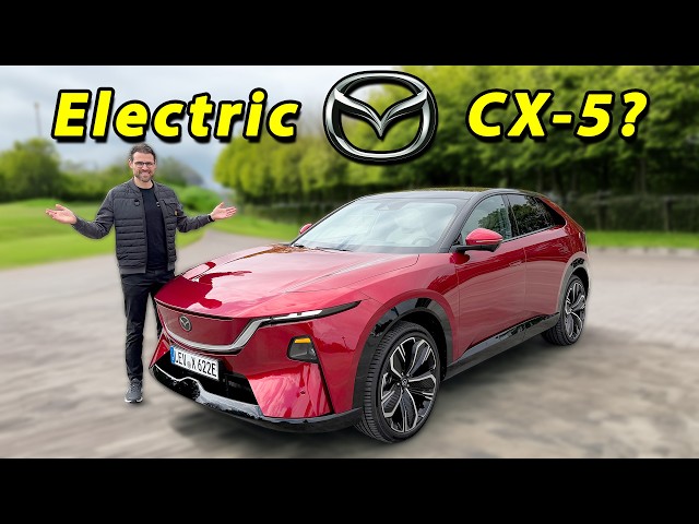 Mazda CX-6e driving REVIEW with Autobahn and real-world range test - a real electric CX-5?
