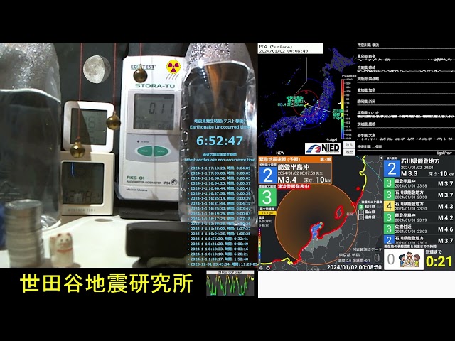 能登半島地震アーカイブ＃2 2024/1/2 AM 午前の12時間の記録映像  Noto Peninsula Earthquake Archive #2 2024/1/2 AM 12 hours