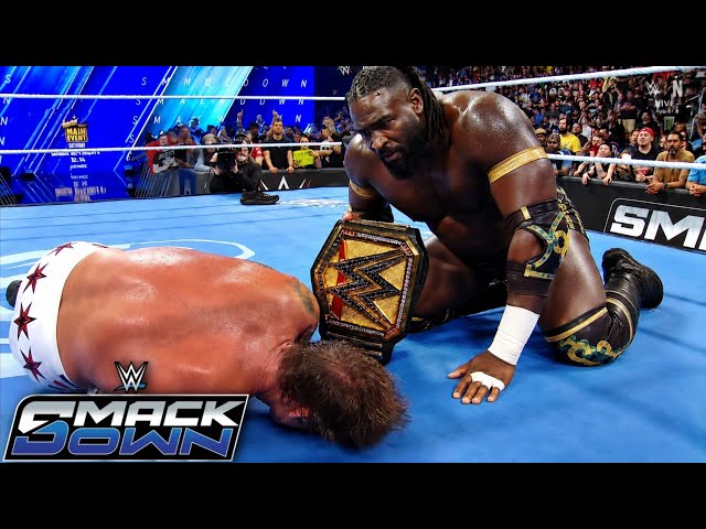 WWE 22 de agosto de 2026 CM Punk vs. Oba Femi Lucha por el Campeonato Indiscutible Lo mejor de WW...