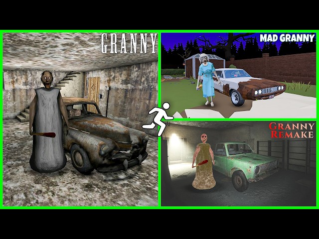 Granny All Escape..🔥😂 | Mad Granny car escape Granny remake car escape granny game definition hindi
