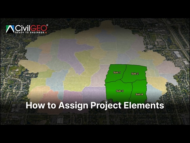How to Assign Project Elements | CivilGEO