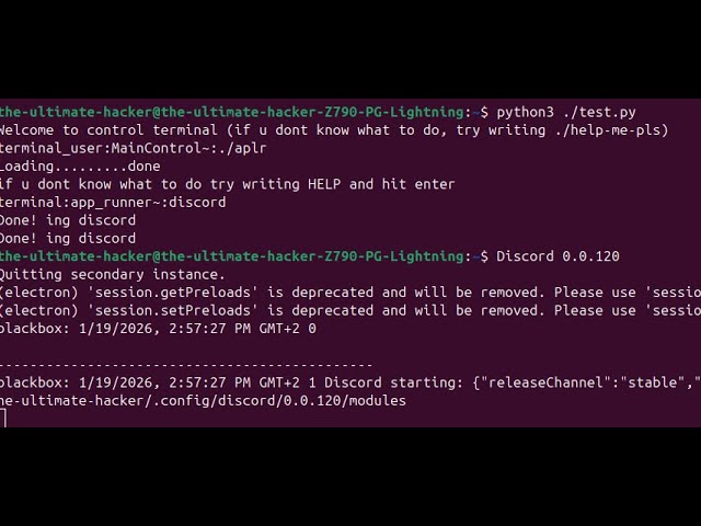so i coded som random thing in python3 in ubuntu (had to add tha 5minute crafts sound LOL)