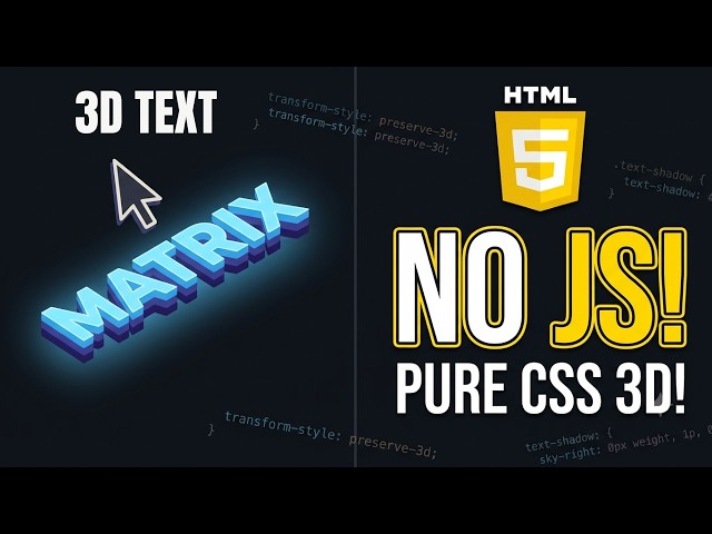 3D Isometric Text Shadow Effect with Pure CSS!