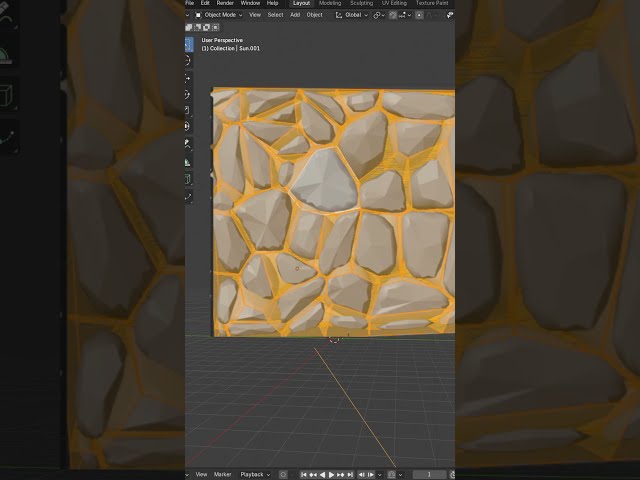 How to Create Stylized Stone Wall Textures in Blender 🧱✨