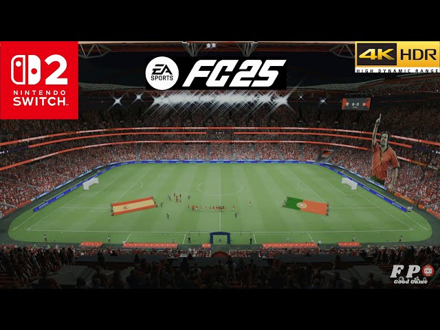 FC 25 Portugal vs Spain (Ronaldo vs Lamine Yamal) Gameplay Nintendo Switch 2 4K HDR