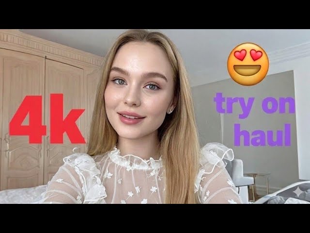 4K Micro Bikini Try-On Haul Transparent | Transparent Lingerie & See-through style ##