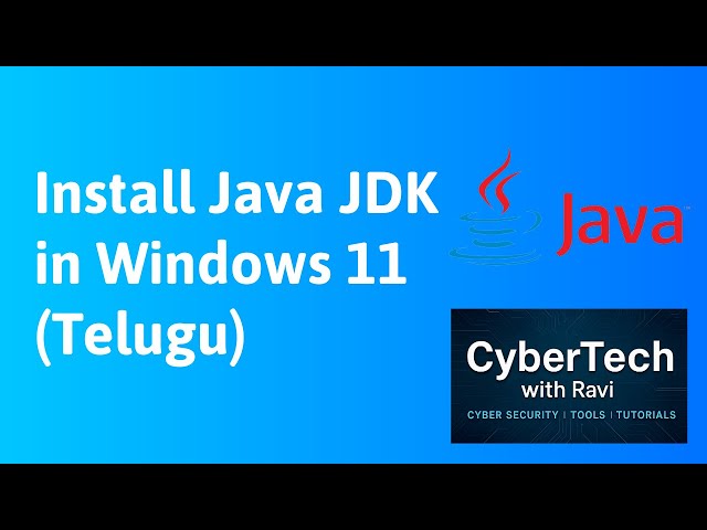 How to Install Java in Windows 11 | Telugu