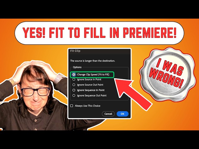 Fit To Fill in Premiere Correction YES! It's Like Avid