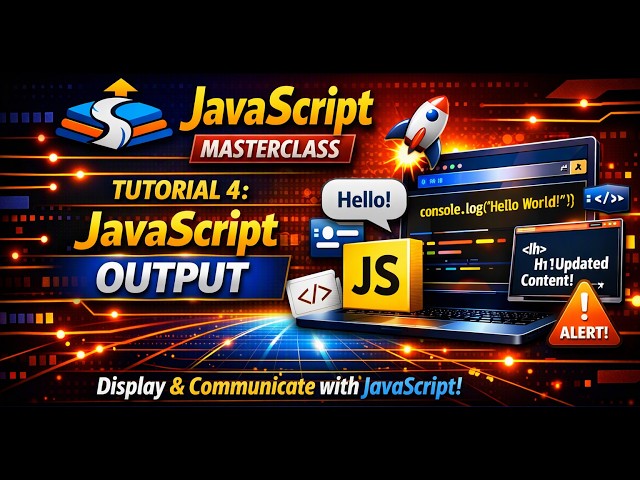 JavaScript Masterclass – Tutorial 4: Javascript Output