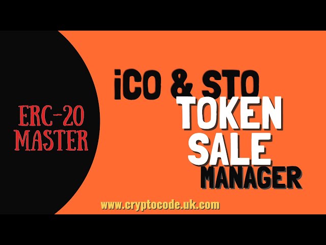 iCO & STO token sale manager. iCO management software. www.cryptocode.uk.com