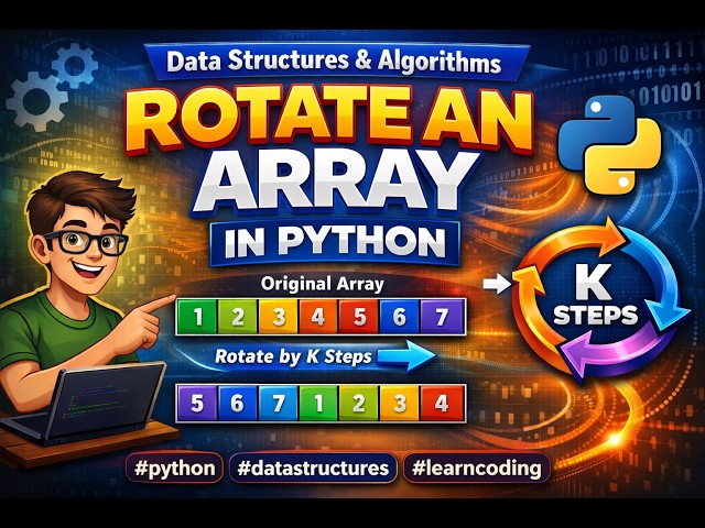 Rotate Array in K value in  Python | LeetCode 189 Explained 🔥 | Best DSA Interview Trick