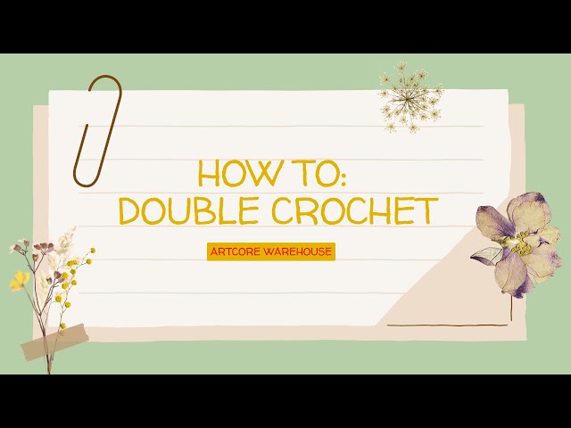 Double Crochet Stitch (ASMR/Quiet)