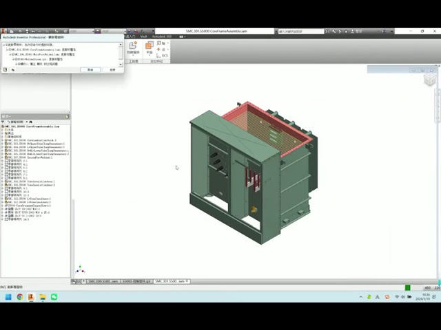 Pad mounted transformer 3D model automatic software, designer