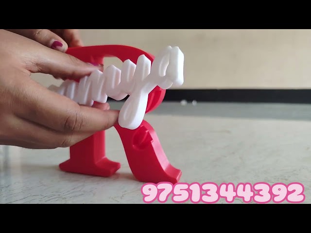 3D Printed Initial with Layered Name | Custom Name Design | Satisfying 3D Print