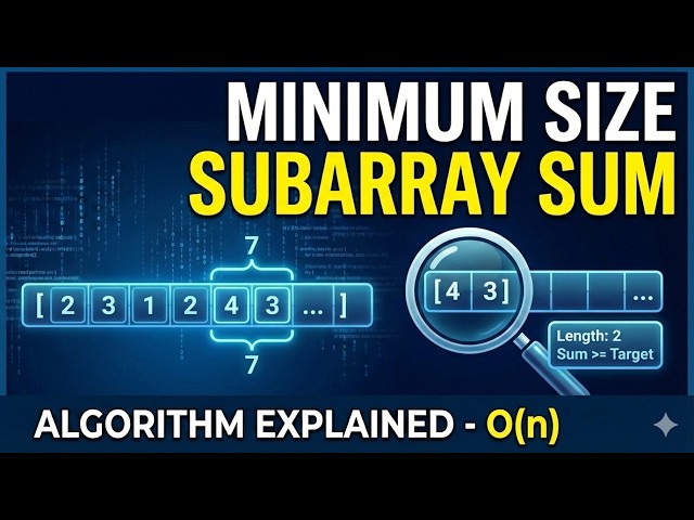 🔥 MINIMUM SIZE SUBARRAY SUM — Sliding Window Trick Explained! | LeetCode 209 | Interview Favorite
