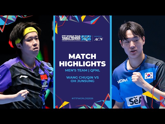 Wang Chuqin vs Oh Junsung | MT - QF | #ITTFWorlds2026