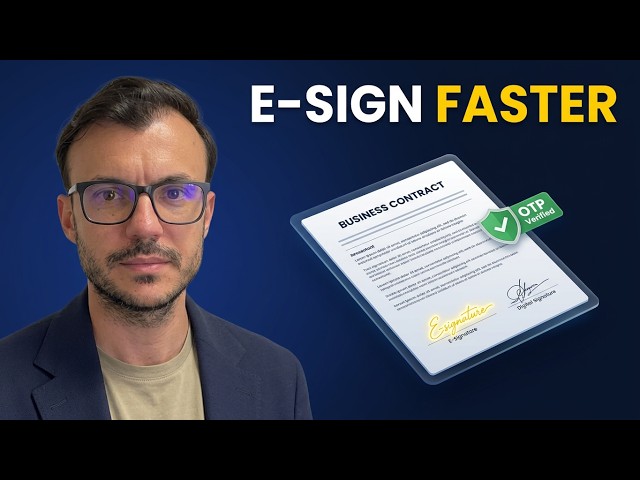 Electronic Contract Signing for Business using ActiveMerge