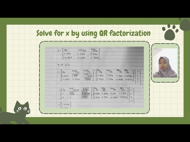 QR FACTORIZATION AND GRAM-SMITH METHODS