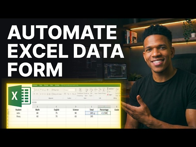 How to Create a Fully Automated Data Entry Form in Excel (2026) | Step-by-Step