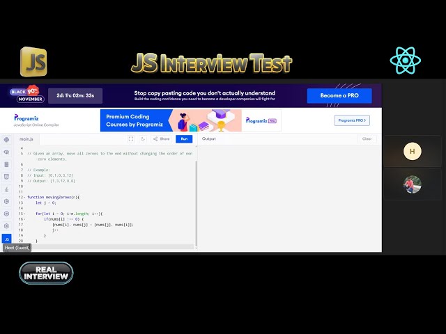 ⭐ JavaScript + React Fresher Interview | Real Coding Test 2025