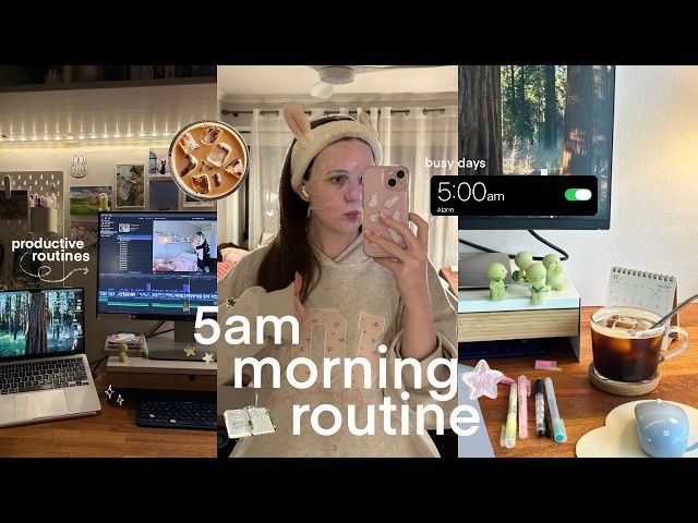 5am vlog ⭐️ morning routine before my 9-5, productive weekend & a much needed reset