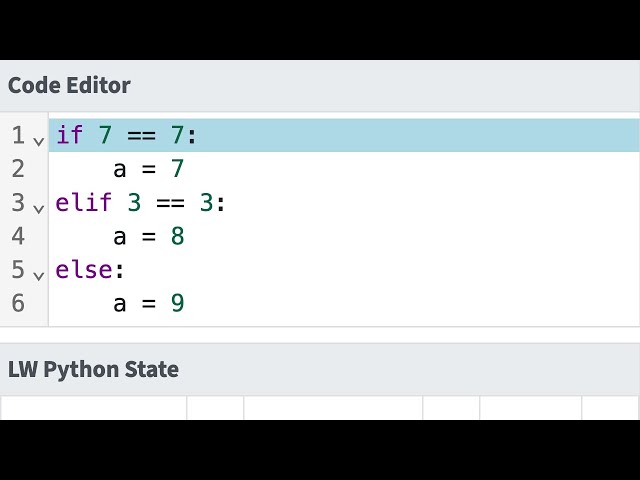 Python Example: Skipping the "elif" Test