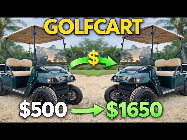 Flipping a Golfcart for a PROFIT! $$$