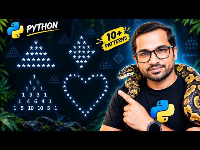 Python Pattern Programs 🔥 | Learn Pattern Logic Step-by-Step