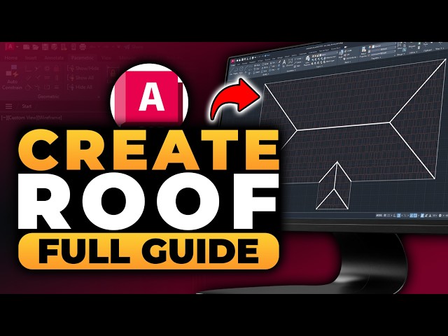 How To Create Roof AutoCAD (𝟮𝟬𝟮𝟲) | 100% WORKS | NO Yapping, To The Point! | FAST & EASY