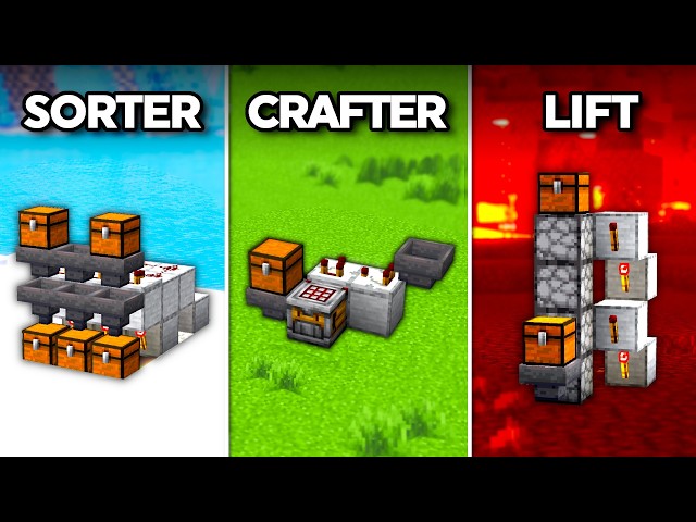 10 EASY Redstone Builds to IMPROVE your Life! (Minecraft 1.21/26.1)