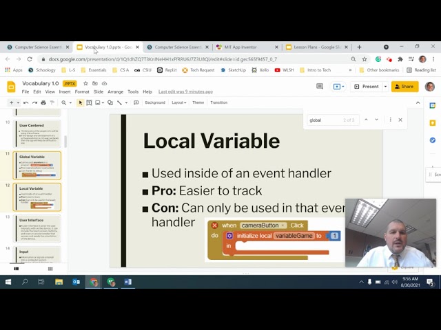Back to School Night Video Fall 2021 Computer Science Essentials