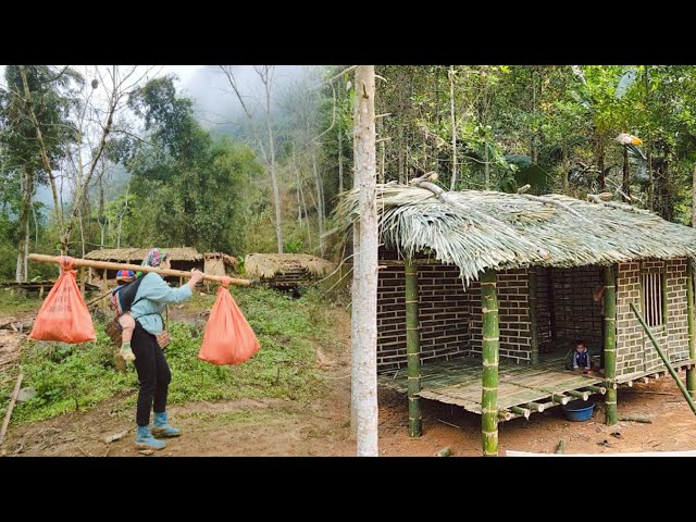 In 95 Days, a Single Mom Builds a Bamboo House in the Forest, Creating Many Surprising Changes