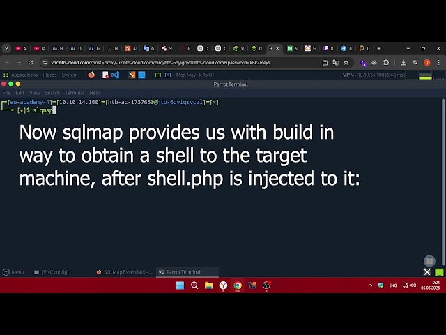 Exploiting SQL Injection to Get an OS Shell with sqlmap | HTB