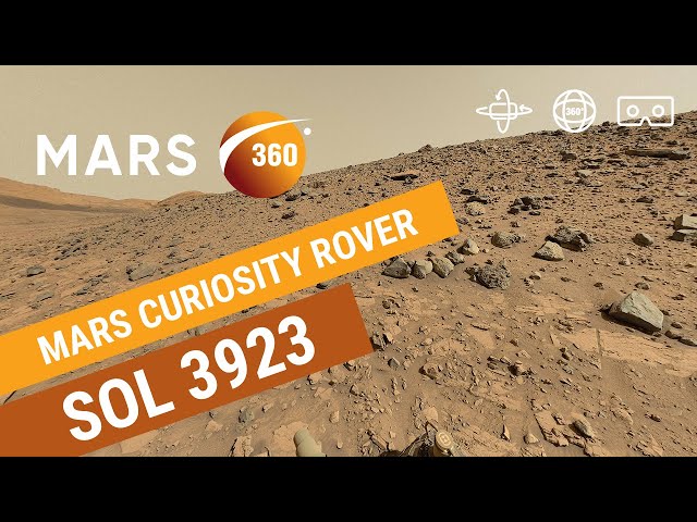 Mars 360: NASA's Mars Curiosity Rover - Sol 3923 (360video 8K)