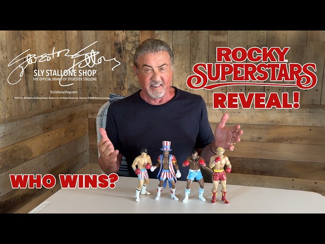 Sylvester Stallone Revealing The ROCKY SUPERSTARS Series 1 From The Sly Stallone Shop