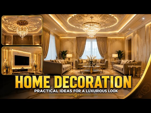 Luxury Home Decoration Ideas 2026 | Modern Ceiling Design & Elegant Living Room Interior