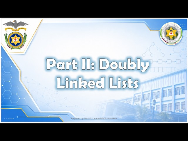 Part II: Doubly Linked Lists