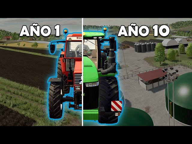 SOBREVIVÍ 10 AÑOS en FARMING SIMULATOR 22 hasta construir este IMPERIO AGRÍCOLA