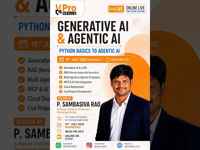 Agenti AI GenAI Training Batch | Welcome Session & Roadmap- 2